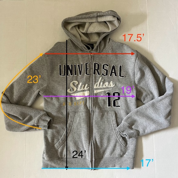 UNIVERSAL STUDIOS Grey Hoodie - Picture 2 of 5